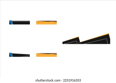 Business Footer Design Vector Template