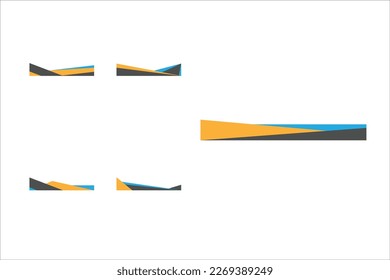 Business Footer Template Design Vector