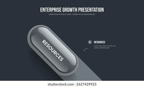 Business Forecast 1 Element Diagram Frame Design. Company Launch Presentation Layout Vector Illustration. Professional Innovation One Option Infographic Slide Template.
