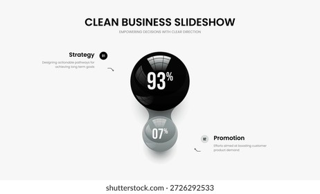 Diseño De Presentación De Diapositivas De Gráficos De Elementos De Business Forecast 2. Producto Solución Diseño de presentación de gráfico de dos pasos. Ilustración vectorial de Plantilla de diapositivas de informe publicitario.