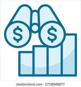 Elemento De Ícone De Previsão Comercial Para Design