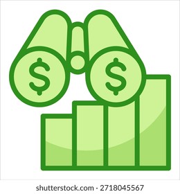 Elemento De Ícone De Previsão Comercial Para Design