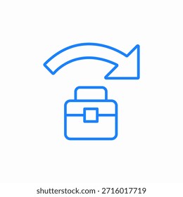 business forwarding icon sign vector