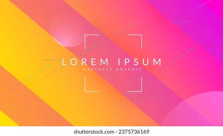 Business Frame. Flat 3d Pattern. Pink Modern Illustration. Music Shape. Round Geometric Template. Geometry Ux. Paper Landing Page. Blue Business Frame