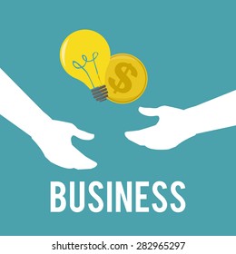 business and friendship relationship over color background