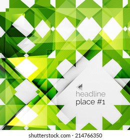 Composición de triángulo futurista de negocios - diseño moderno