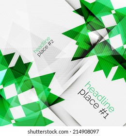 Business futuristic triangle composition - modern layout