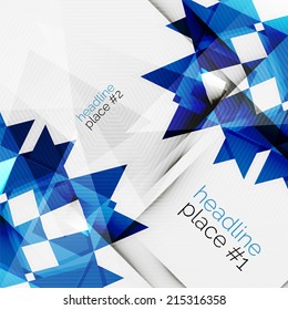Composición de triángulo futurista de negocios - diseño moderno
