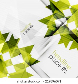 Business-futuristische Dreieck-Komposition - Modernes Layout