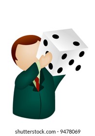 Business Gamble - Vector Icon