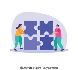 Business gamification flat composition with doodle people reaching goals and getting reward with conceptual icons vector illustration