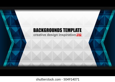 Business Geometric Abstract Backgrounds, vector illustration