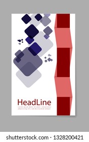 Business geometric brochure flyer banner design template vector. Cover presentation abstract geometric background. Modern publication.