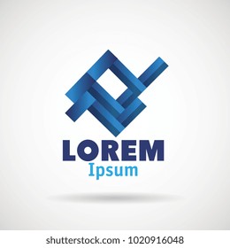 business geometric  emblem isolated icon