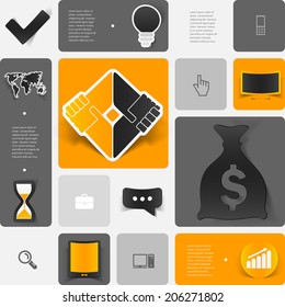 business geometric infographic