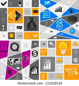 business geometric infographic