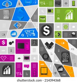 business geometric infographic