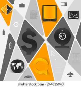 business geometric infographic