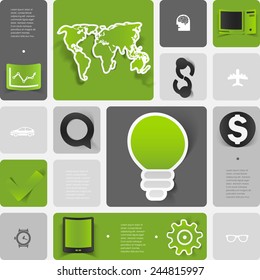 business geometric infographic