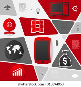 business geometric infographic