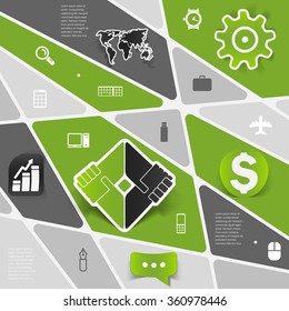 business geometric infographic