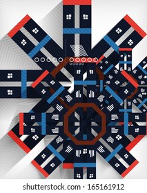 Business geometric shape abstract background