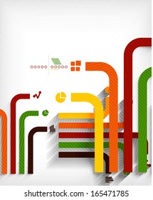 Business geometric shape abstract background