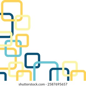 Business Geometric Square Corner Border