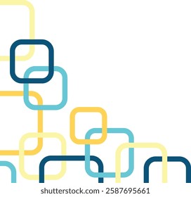 Business Geometric Square Corner Border