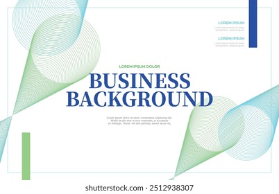 Business geometry brochure background design