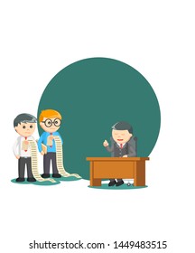 business get first job vector illustration