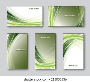 Business or Gift Cards. Vector Collection.