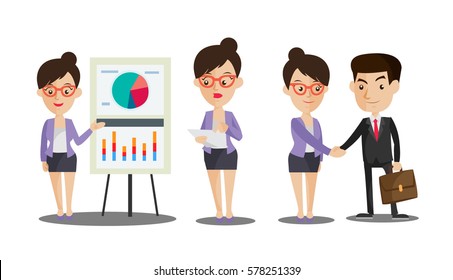 business girl vector