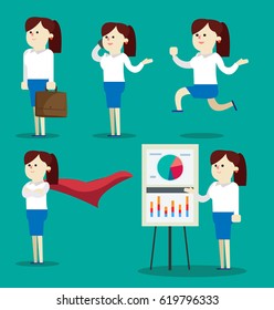 business girl vector
