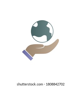 Business, global color gradient vector icon