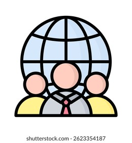 Elemento Business Global Icon para Design