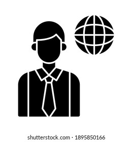 Business, global, network icon vector image. Can also be used for communication. Suitable for use on web apps, mobile apps and print media.