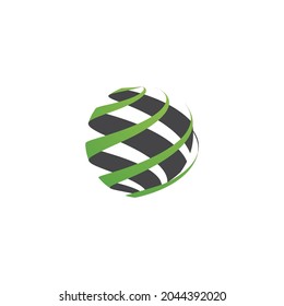 Business global technology  logo vector template