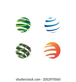 Plantilla vectorial de logotipo de tecnología global de negocios