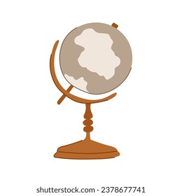 business globe cartoon. graphic geography, web circle, silhouette continent business globe sign. isolated symbol vector illustration