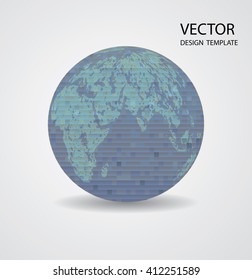 Business Globe. World Map Sphere.