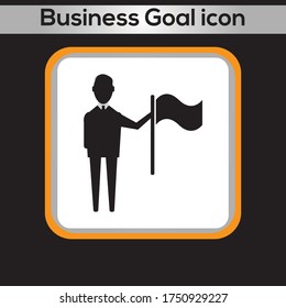 Business Goal icon. vector graphics designs