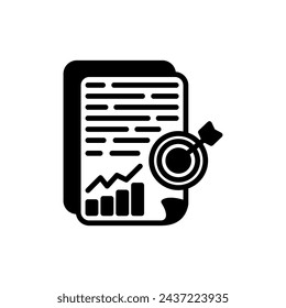 Business Goal icon in vector. Logotype
