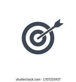 Business goal logo in modern flag design. White background. Isolated background. Vector illustrator.