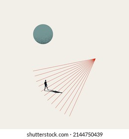 Business goal, objective, vector concept. Symbol of mission, ambition, motivation and challenge. Minimal design eps10 illustration.