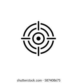 Business Goals Icon. Business Concept. Flat Design. Isolated Illustration.