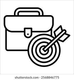 Business Goals Icon Element For Design