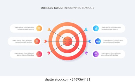 Geschäftsziele: Infografik-Design-Vorlage