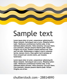 Business gold background with space for text. Vector illustration.