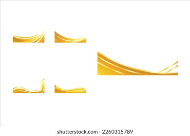 Business Golden Footer Design Vector